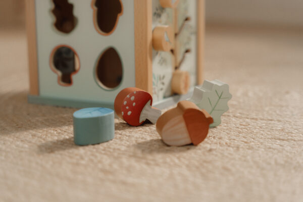 Wooden activity cube - Forest Friends FSC